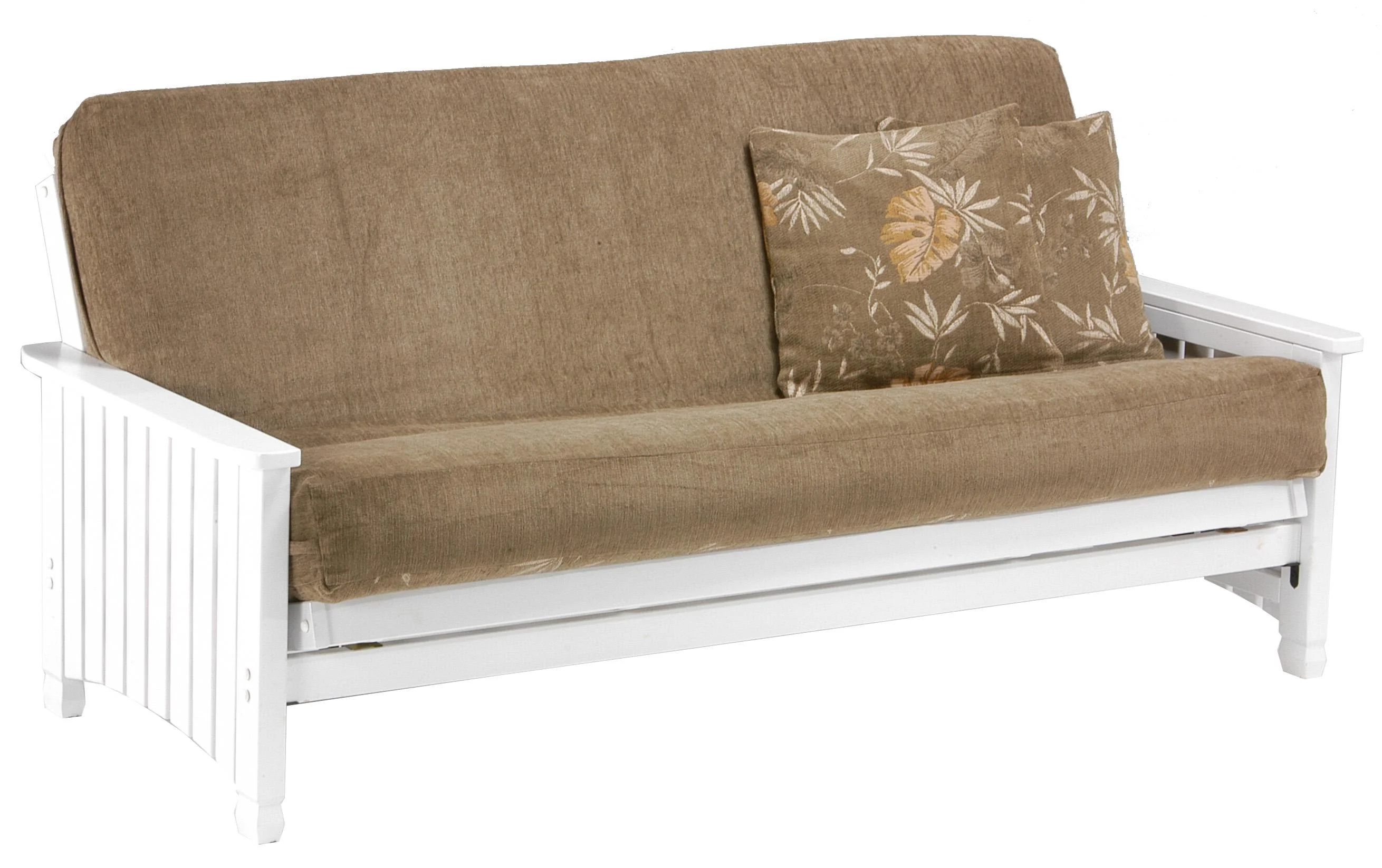 Night & Day Furniture Key West BNFULWHx1+BAKEYWHx1 White Full Size